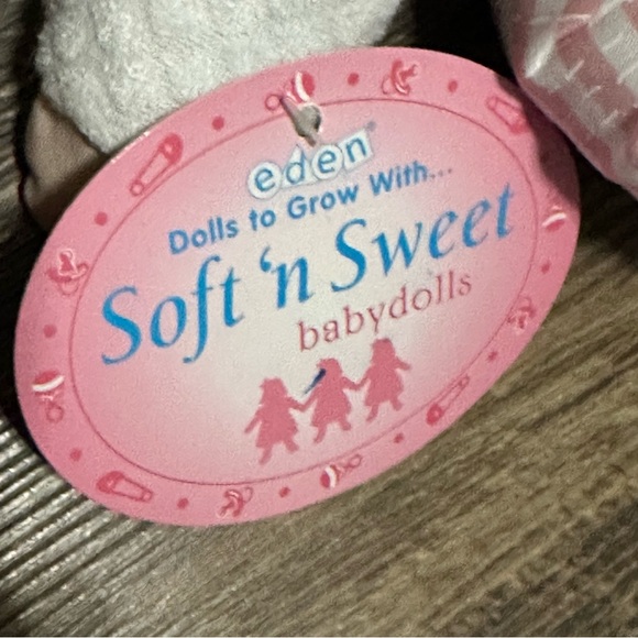 Eden pink soft n sweet baby doll pink terry blue eyes blonde hair - Picture 4 of 7